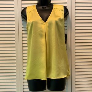 XS bright yellow top.  NWT.  Never worn.  INC